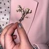 Alloy Hand-Held Flower Necklace Brooch Versatile Suit Pin Accessories For Daily Wear Parties Gifting