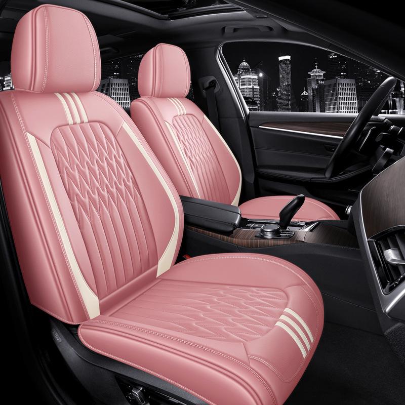 Universal Leather Car Seat Cover: Easy-to-Clean, Four Seasons Use