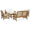 Day and Night - Day and Night Garden Furniture 5 Pieces with Cushions Solid Acacia Wood