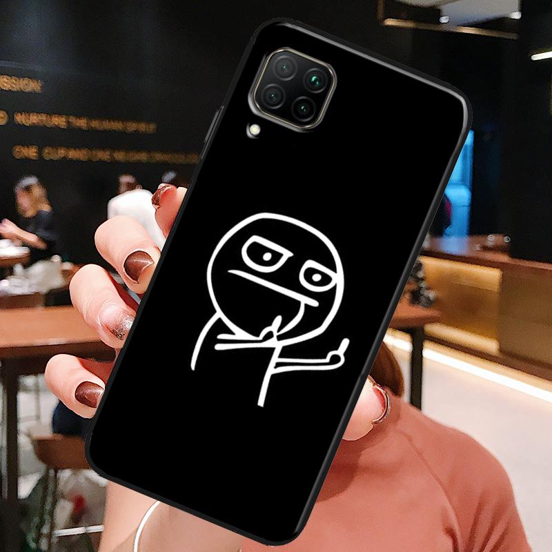 Funny Man Middle Finger For Huawei Honor X8a X7a X9a X8 50 70 90 Lite Magic5 Pro P20 P30 P40 P50 P60 Nova 9 5T Case