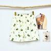 Home pants cartoon beach pants pajama pants cloud cotton shorts loose and thin casual summer can be worn outside the new high waist