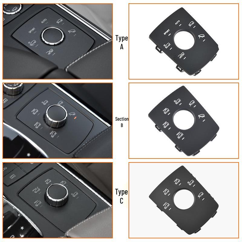 Mercedes ML/GL Class Center Console Sport Button Cover: GLE350 W166 Multifunction.