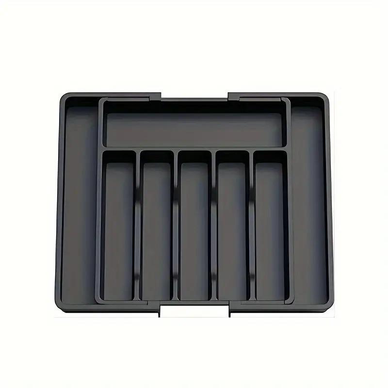 Temu Cross-border Home Storage Rack: Cutlery & Kitchen Organizer Extension Plate Box
