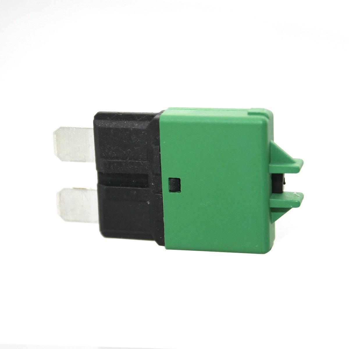 

5A 10A 15A 20A 25A 30A Предохранитель с ручным сбросом, автоматический выключатель с кнопкой для BMW, автомобилей, мотоциклов, грузовиков, держатель предохранителя для автомобиля армия зеленый