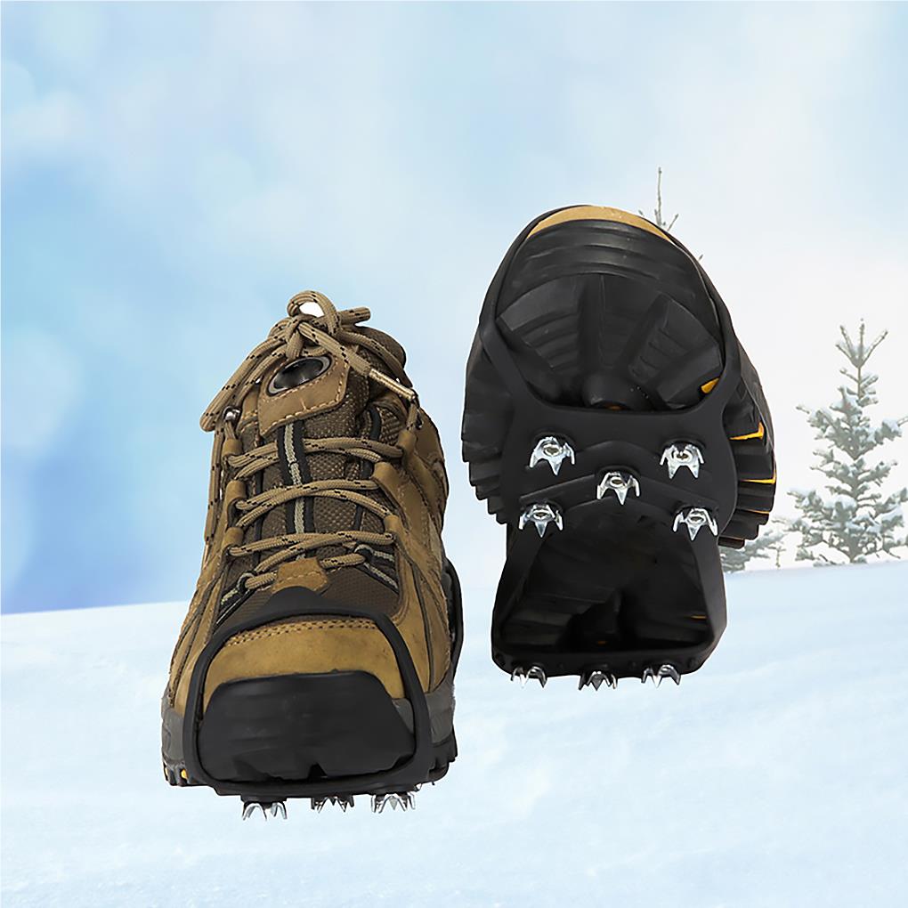 1 Pair 8 Anti\-Slip Ice Snow Grips Shoe Boot Traction Cleat Spikes Crampon Outdoor Hiking Climbing Accessories