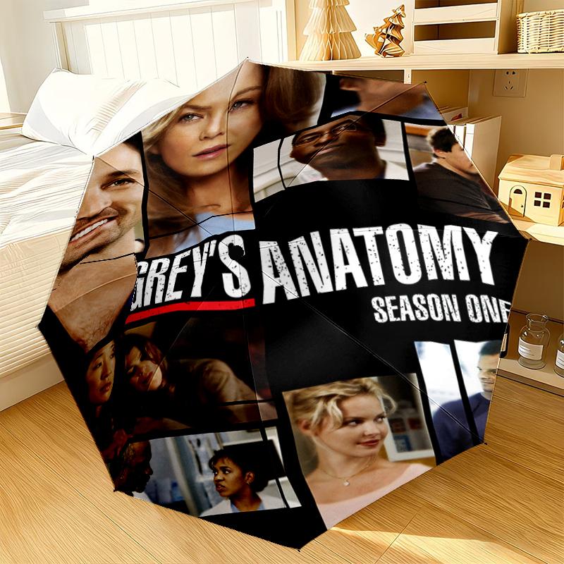 Grey's movie Quotes Umbrella 8-Frame for Travel, camping, Casual Lightweight Portable Umbrella, Essential for every family Holidays Gift