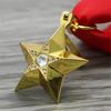 Retro Look High Rank Glowing Star Brooch Alloy Badge Pin Excellent For Armed Forces Theme Gatherings Present