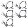 Sanitary Pipe Clamp Fastener with 304 Steel Hinged Wing Nut Design for Pipe Connection Maintenance and Replacement Service