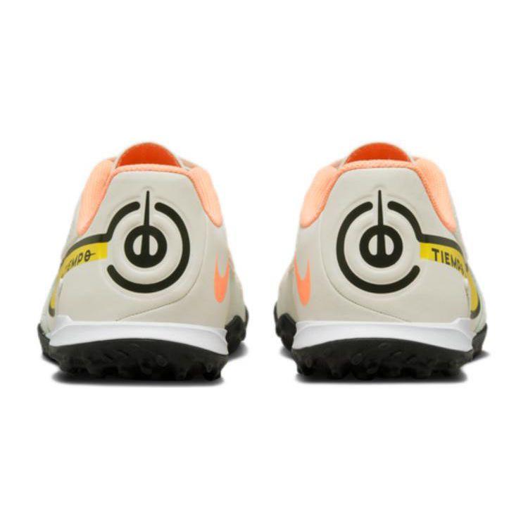 Nike Tiempo Legend 9 Academy TF Round Toe Lace-Up Slip-Resistant Durable Low-Top Soccer Shoes Kids sneaker Gray Yellow DA1328-002