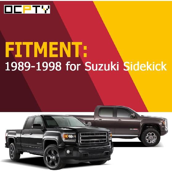 OCPTY Door Handles Interior Driver Passenger Side Replacement fit 1989-1998 for Suzuki Sidekick Inside Door Handles Texture Black(4pcs)