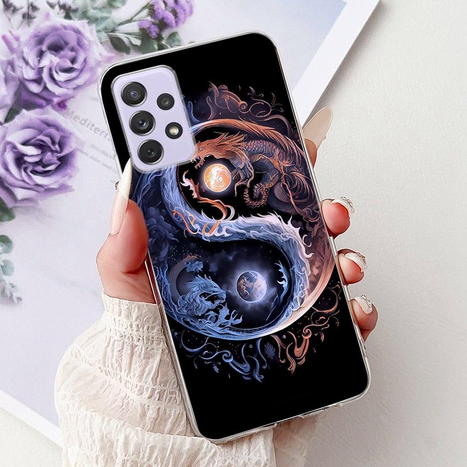 For Samsung Galaxy A52 A52s 5G Case SM-A526B SM-A528B Phone Cover Fashion Flower Soft Silicone Funda For Samsung A72 A 52 Bumper
