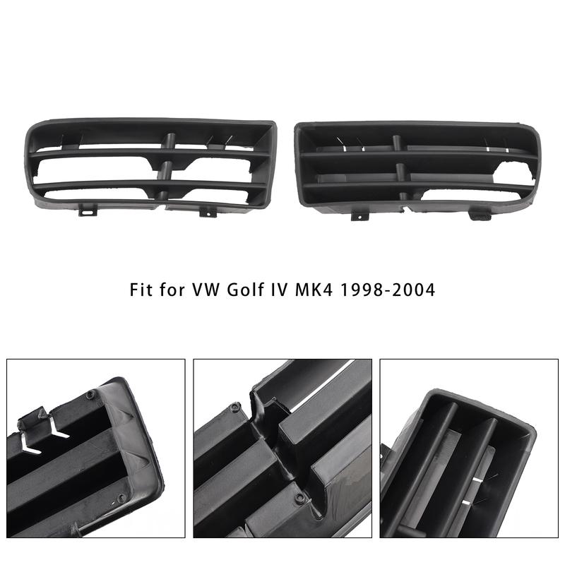 Artudatech Front Bumper Fog Light Grill Cover Bezel For VW Golf IV MK4 1998-2004 Car Accessories