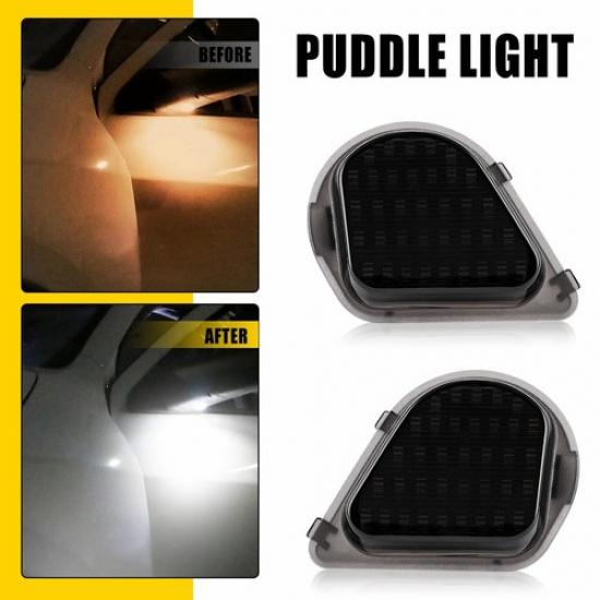 2x LED Side Mirror Puddle White Light For RAM 1500 2500 3500 4500 5500 2011-