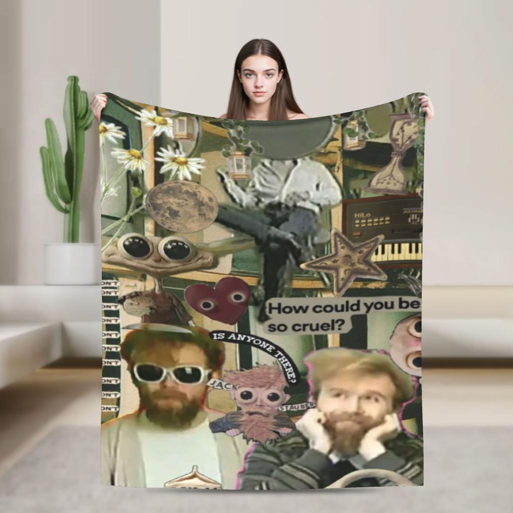 Jack Stauber Mix Blanket Super Soft Cozy Throw Blankets For Sofa 50X60 Inch Multiple Sizes Plush Thin Quilt