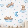 Cartoon Hot Air Balloon Animals Bear Wall Stickers for Kids Room Boy Room Decoration Nursery Baby Room Decoration Decal