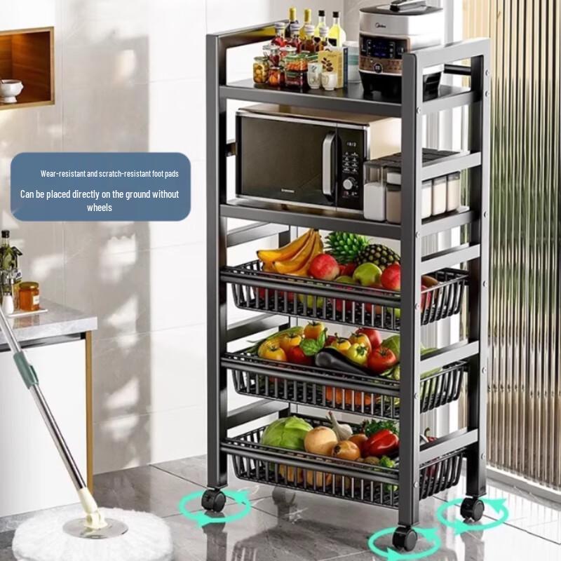 Kitchen Storage Cart with Wheels