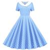 IHUASU Women's Fashion Summer Spring V-Neck Short Sleeve Casual Dresses