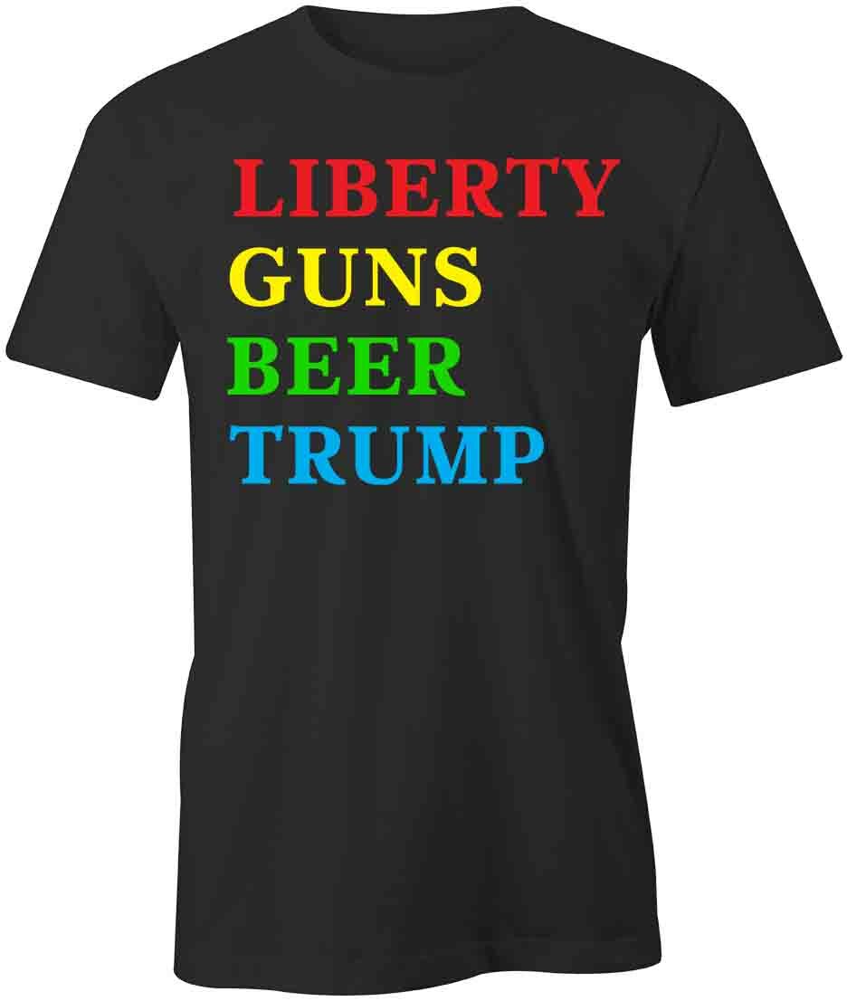 LIBERTY GUNS BEER TRUMP TShirt Tee Short-Sleeved Cotton CLOTHING S1BCA565 XXL