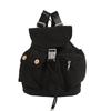 Korean-style niche design pocket butt backpack, college-style versatile student schoolbag, casual travel nyl backpack