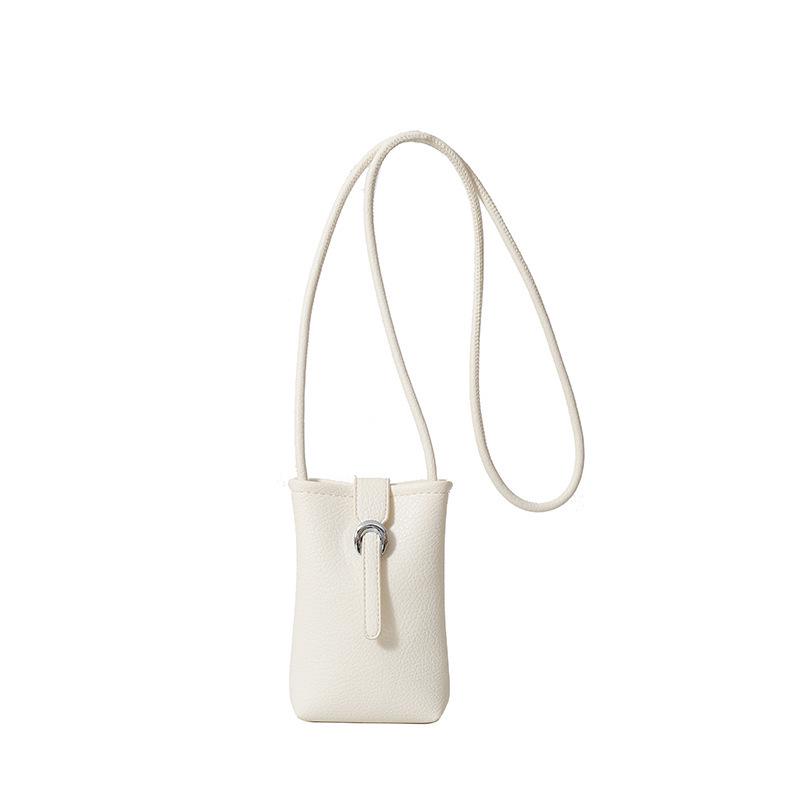 Элегантная женская сумка-кроссбоди для телефона - Роскошная, Модная, Универсальная и Практичная вертикальная наплечная сумка. One Size белый