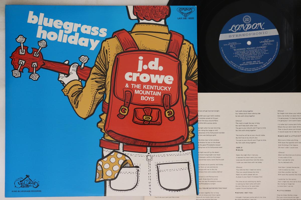

LP Record J.D. CROWE - Bluegrass Holiday LAX6020 KING BLUEGRASS 1973 Japan Country