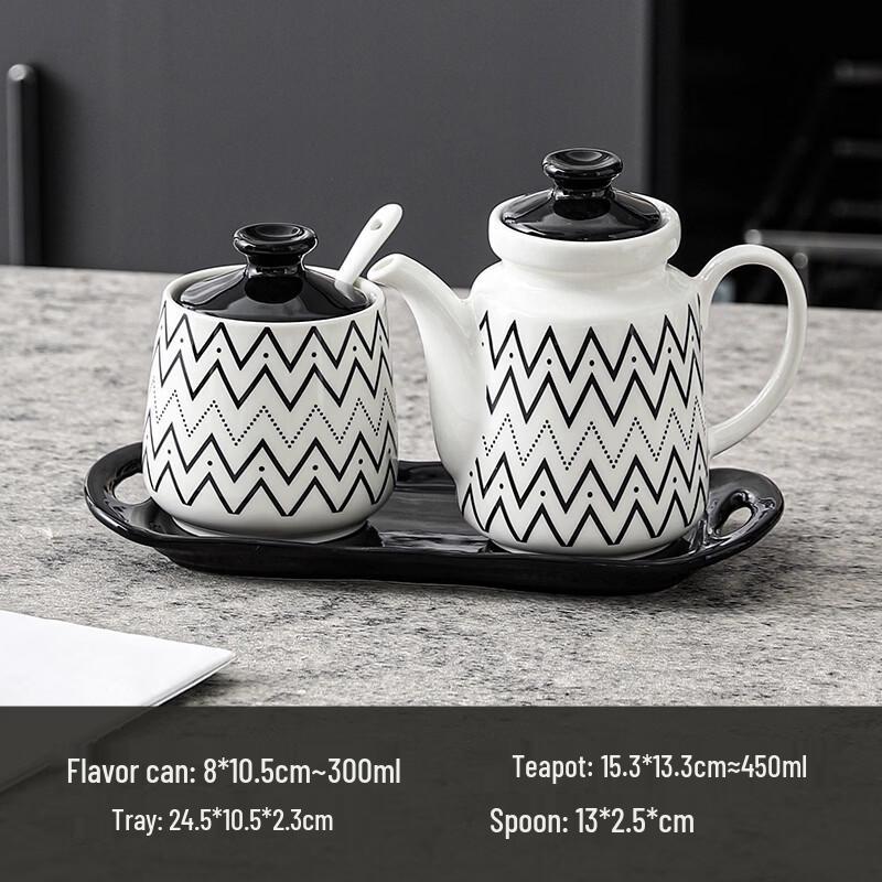 Креативный набор керамических баночек для специй и хранения