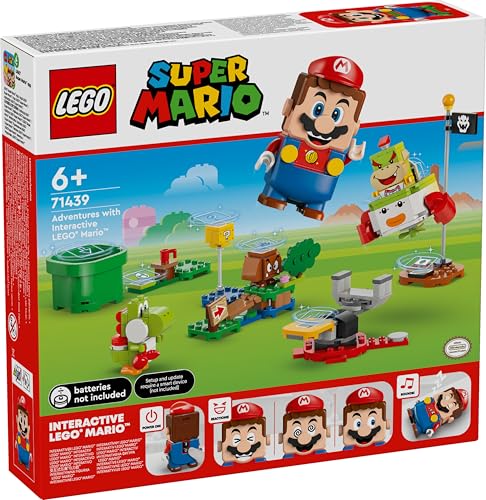 LEGO Super Mario Adventures with LEGO(R) Mario! Toy, Birthday Gift, Educational Building Blocks, for Boys and Girls, Ages 6, 7, 8, and 9, Mario Toy, G