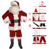 Santa Claus Clothing Santa Claus Costume Golden Velvet Christmas Suit Holiday Classic Performance Clothing