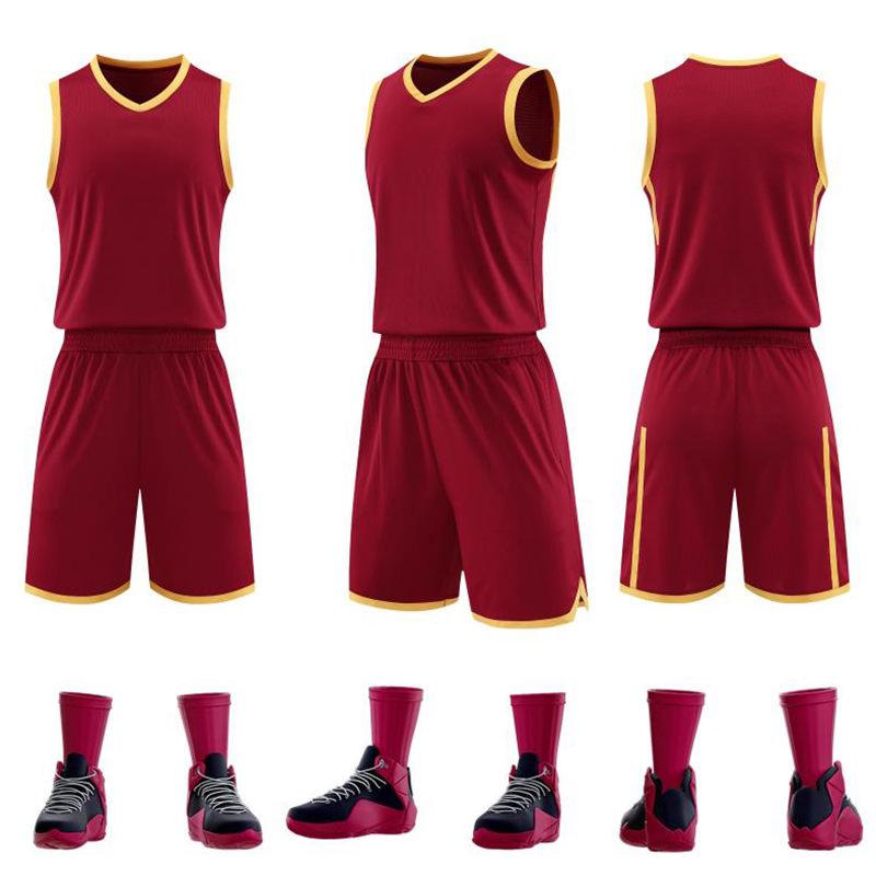 

Комплекты баскетбольной формы на заказ: Летние майки и джерси для студентов колледжей M малиновый