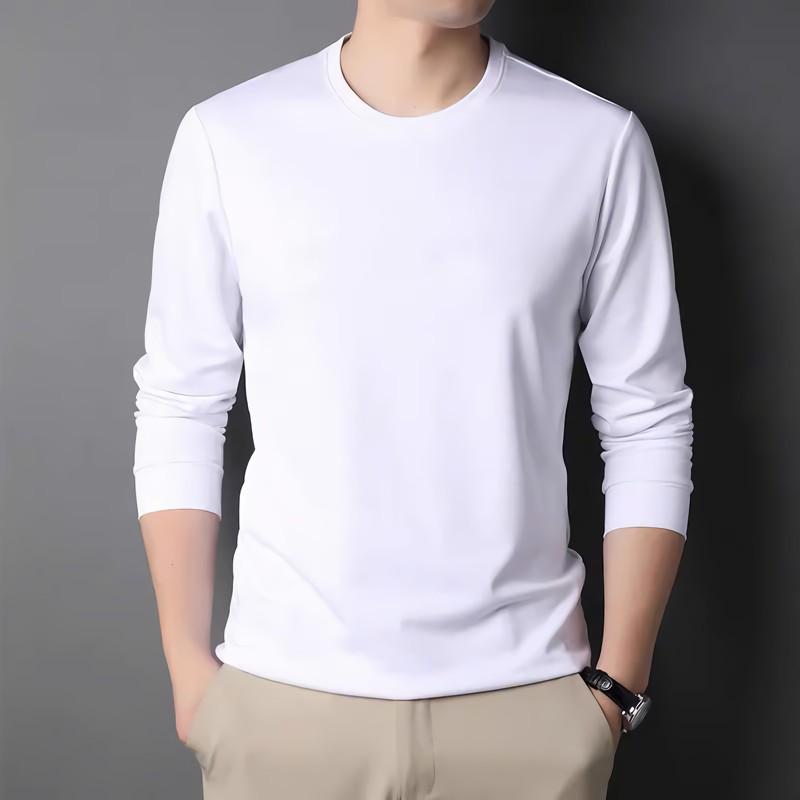 Unisex Long-Sleeve T-Shirt with Graphic Design - High-Quality Glossy Finish for Heat Transfer Printing