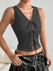 Women's Summer New Lace Up Slim Fit Top