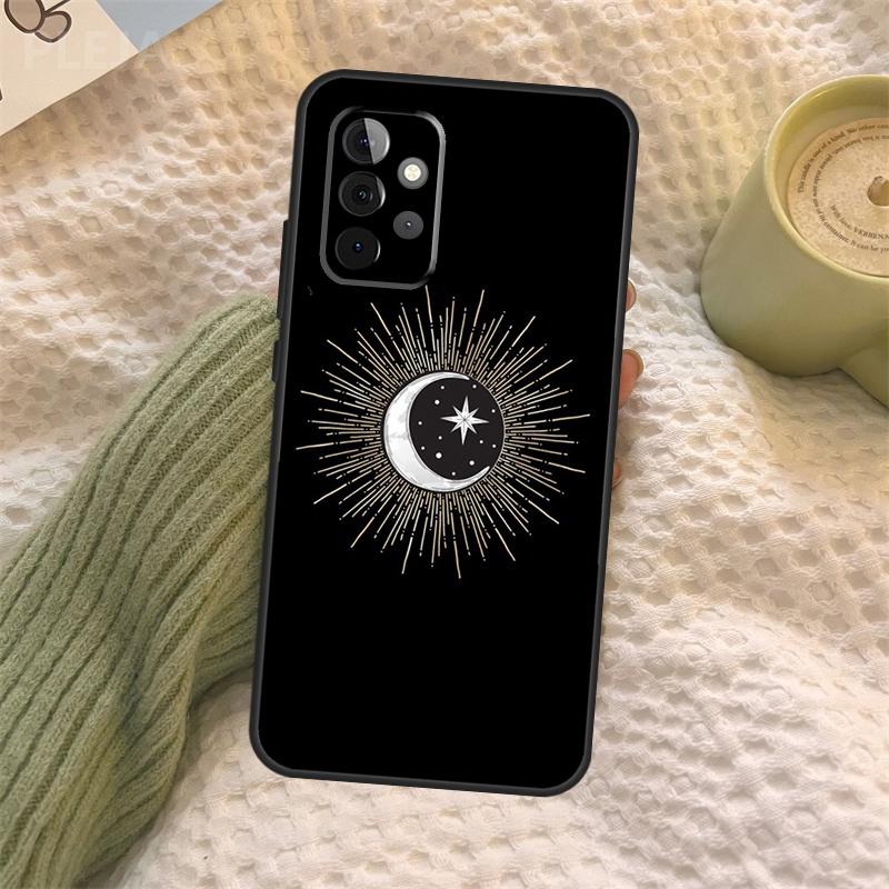 Sun Moon Phone Case For Samsung Galaxy A34 A54 A14 A13 A12 A32 A52 A22 A72 A31 A51 A71 A52S A53 Cover