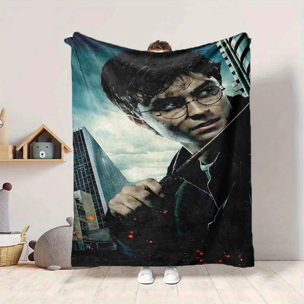 1pc Harry Potter Blanket Lightweight Flannel Throw For Sofa, Bed, Travel, Livingroom, Office, Couch, Chair, And Bed