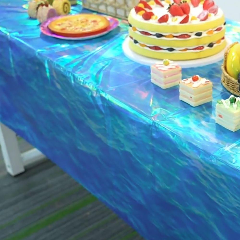 2pcs Oil-proof Disposable Tablecloth Dazzling Party Table Cover Christmas