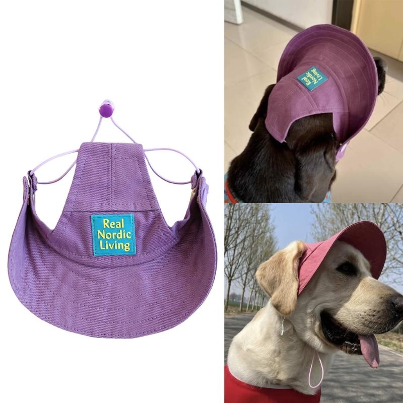 Companion Animal Shade Hat with Arched Bill Front and Pull Cord Wear for Bright Walks, Day Use, Park Days and Travel