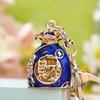 Zodiac Rhinestone Lamb Keychain Pendant for Women's Bag - Creative Business Logo Gift