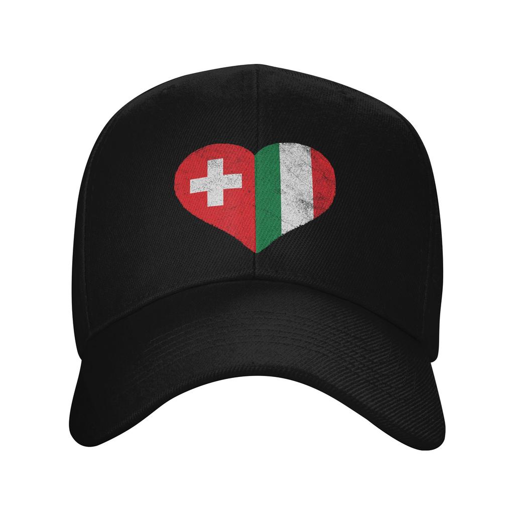 Gorra Unisex para Mujer Bandera de Suiza Retro Gorras de Béisbol Ajustable Ropa Casual