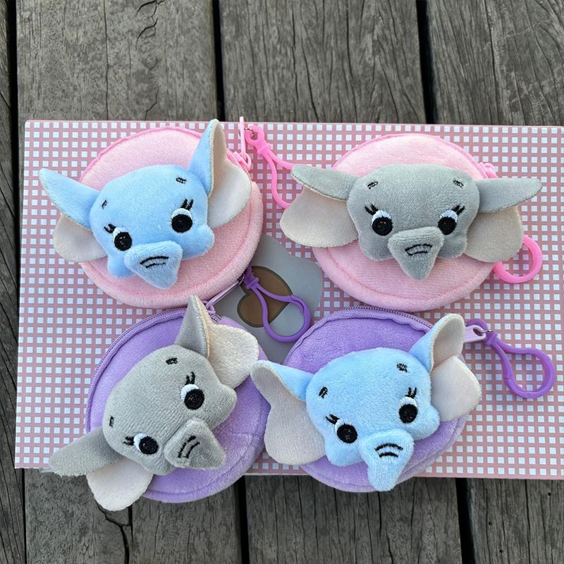 Cute Small Elephant Wallet Pendant Women Card Wallets Zipper Coin Pocket Card Bags Female Coin Purses Card Holder