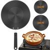 Induction Adapter Plate Double Sided Heat Diffuser Plate with Handle Non Slip Heat Conduction Induction Cooktop Converter Plate