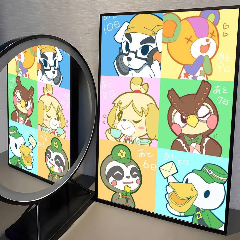 Animal Crossing New Horizons Diamantmalerei DIY Kunst Voll Runde Quadratische Diamantmosaik Heimdekoration Kindergeschenk