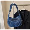 Denim Lazy Wind Retro Shoulder Bag American Women'S Backpacking Mom Bag Middle-Aged Mother-In-Law Atmospheric Crossbody Bag