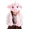 Adorable Unicorn Plush Hat with Moving Ears - Cute Pony Headgear for Kids & Adults