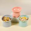 Slanted Pet Bowl, Cat and Dog Bowl, Cervical Vertebrae Protection Cat Food Bowl, Rice Bowl with High Legs, Anti-tipping Cat Bowl