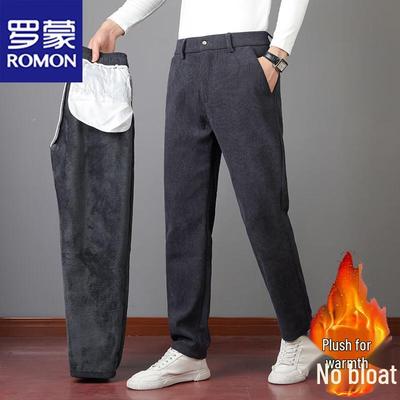 Men's Fleece Lined Warm Straight Leg Pants