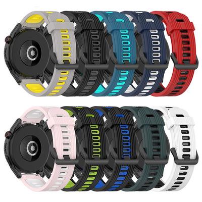 22mm Two-Color Silicone Strap For Huawei Watch GT3 SE GT 4/3/2 46mm Smart Watch Band for Honor Watch GS 3i