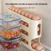 Ladder-Style Egg Storage Box: Large Capacity, Automatic Roller for Refrigerator