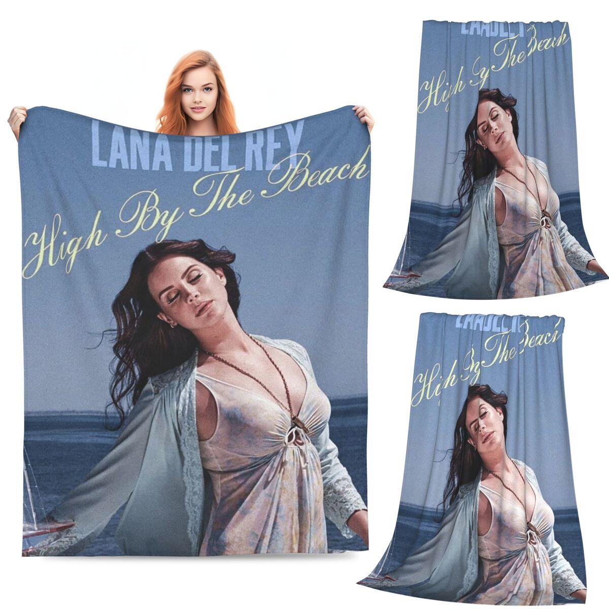 

Lana Del Rey Blankets Soft Warm Flannel Throw Blanket Bedspread for Bed Living room Picnic Travel Home Couch 80x120cm