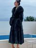 Abrigo de Invierno para Mujer Moda 9 Colores Talla Grande Abrigo Chaqueta de Lujo Abrigo de Piel Abrigo Cálido para Señoras Ropa de Exterior