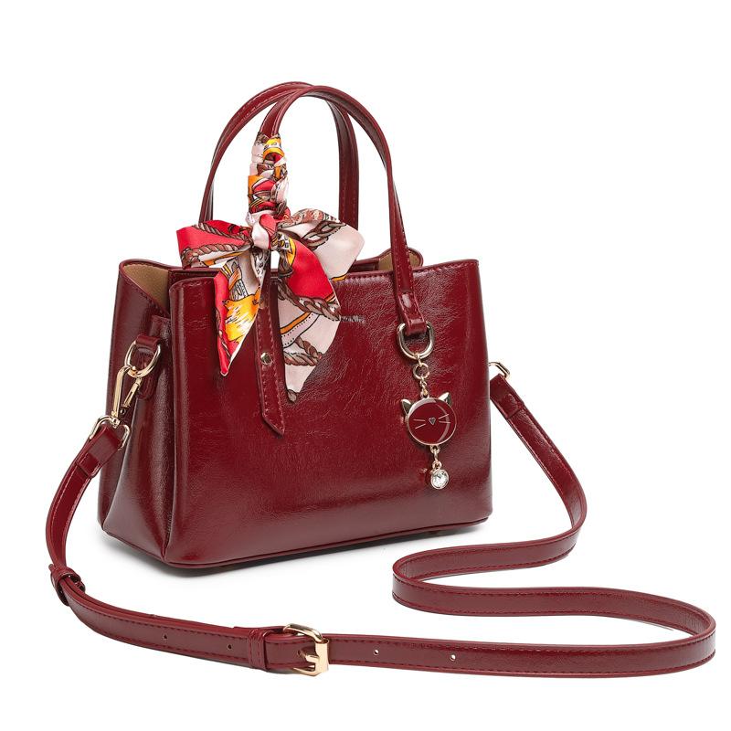 

Женская сумочка модная легкая роскошная свадебная сумка с высоким чувством большая вместимость простая на плечо сумка-мессенджер женская бордовый