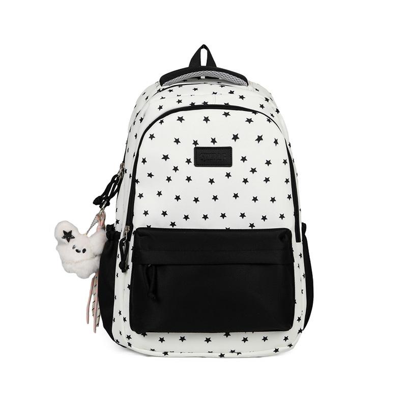 Schoolbag New Student Large Capacity College Style Student Backpack Junior High School Student College Student Sweet Polka Dot High Value Backpack